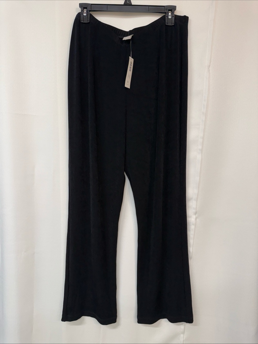 NWT Chico’s Women’s Travelers No Tummy Pants Black Sz 3R 16 18 Knit Slinky